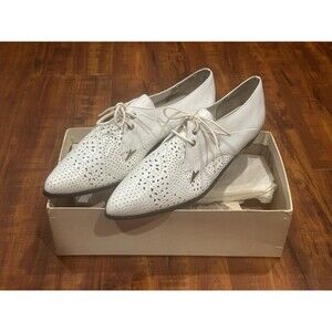 Vintage GJ Tucci Made In Brazil White Leather Loafers Shoes - Women’s Size 10 B
